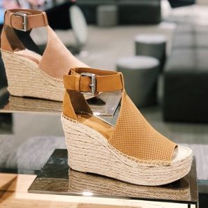 Marc Fisher Annie Perforated Espadrille Platform